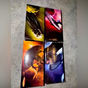 Lot (4) 2008 Star Trek (XI) Burger King Collectible Glasses Full Set 4 In Boxes